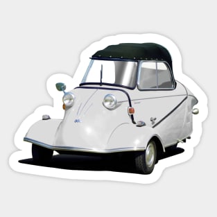 Messerschmitt bubble car in white Sticker